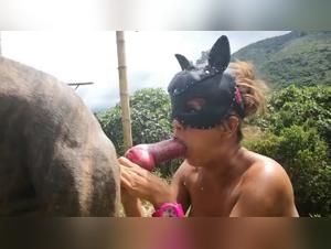 Canine Domination: Wild and irresistible Blowjob