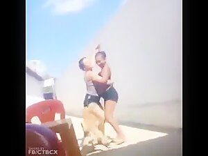 Sensual dance and passion with a dog