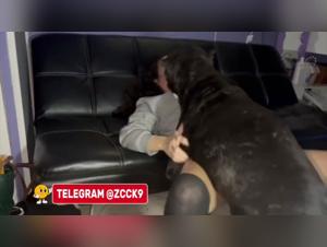 Deep Throat, Double Penetration: Allysa Under Her Dog's Control