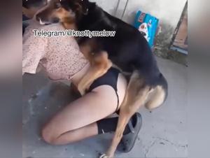 Animal Debauchery: The Teen Gives Herself to the Dog