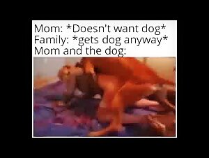 Animal sex videos with a MILF: a unique family experience