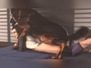 Total submission, feverish orgasms with dog