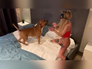 Dog Rips Sonya: Animal Explosion and Open Ass