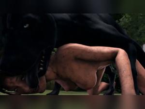 Sensual inter-species explorations: women and dogs at the top