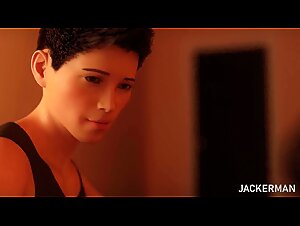 The black beast of zoophilia has fun with a whore in heat