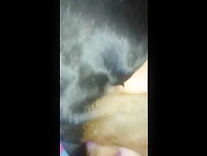 Hard scenes of bestiality with an amateur woman and her dog