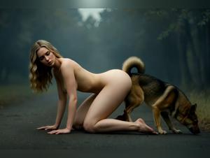 In the clutches of canine pleasure - Milly explores her limits