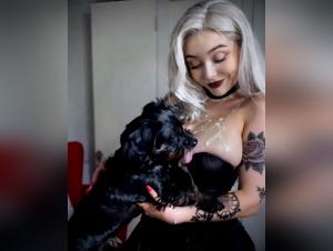 Chaotic Bestial Kisses: Milly's Irresistible Attraction for her Dog