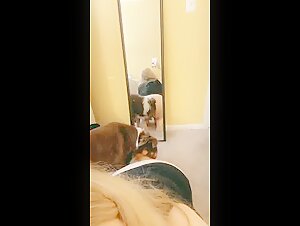 Extreme sex video with a dog and a blonde