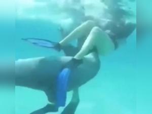 Wild submission, pleasure prohibited underwater