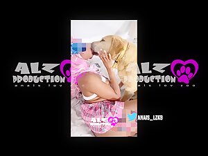 Anais Chanal and her canine lover in extreme bestiality scene
