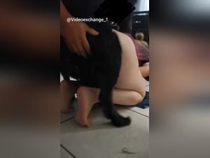 Canine gushing and raw pleasure in this amateur clip