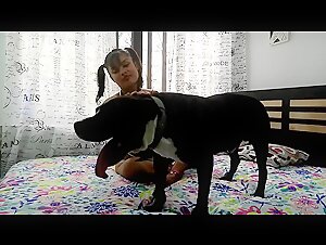 Check out Alison in a beastly sex video with her four-legged friend
