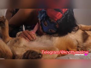 Amateur Teen MILF's Zoophilia Encounter with Pregnant K9