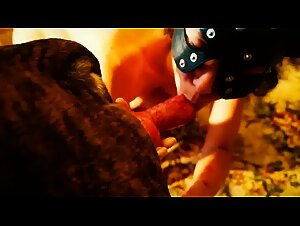 Extreme images of zoophilia in a dog sex video