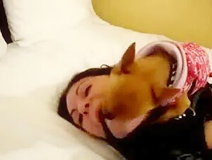 Bestiality sex video: a woman subjected to a dog