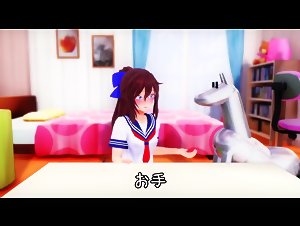 Fantasies realized: a woman and her robot dog in a unique experience