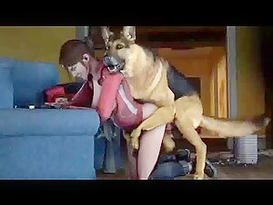 Hard and exciting scenes of bestiality sex with female dogs in heat