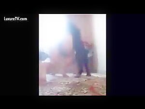 Zoophilia video with a submissive female dog and a dog