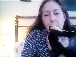 A forbidden relationship: woman and dog