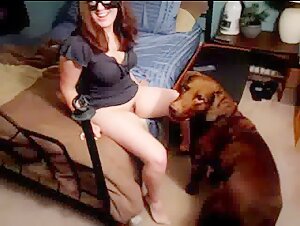 A Young Amateur Girl and a Dog - An Extreme Experience