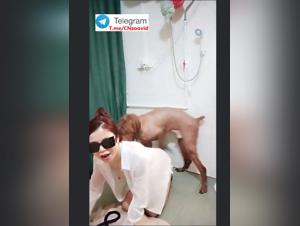 Raw satisfaction: An Asian Slut and her canine pleasure