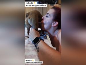A devouring dog, a submissive woman - raw animal pleasure