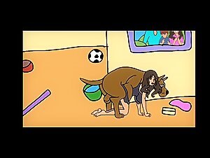 Mira a esta MILF en accion con un perro