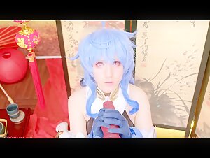 Extreme Sex Video with a Woman in Cosplay and Her Dog