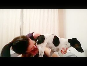 Sex video with a dog: a unique experience