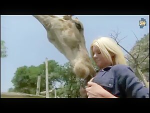 Discover the beastly encounter between Riley Steele and a giraffe