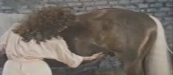 Tiersperma, krankes Vergnugen - Milly und ihr Pferd