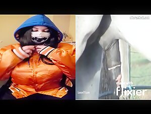 Intense encounter between Esskayuwu and a horse in a bestial video