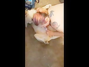 Discover the pleasures of bestiality in this dog sex movie