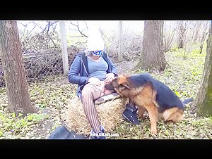 Extreme dog sex video: a woman and a dog
