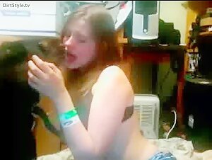 Extreme Sex Video with a Young Girl and a Dog